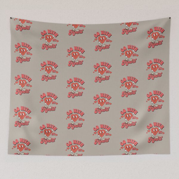Item preview, Retro cartoon walking heart 'Go with my heart' designed and sold by VieBelieve.