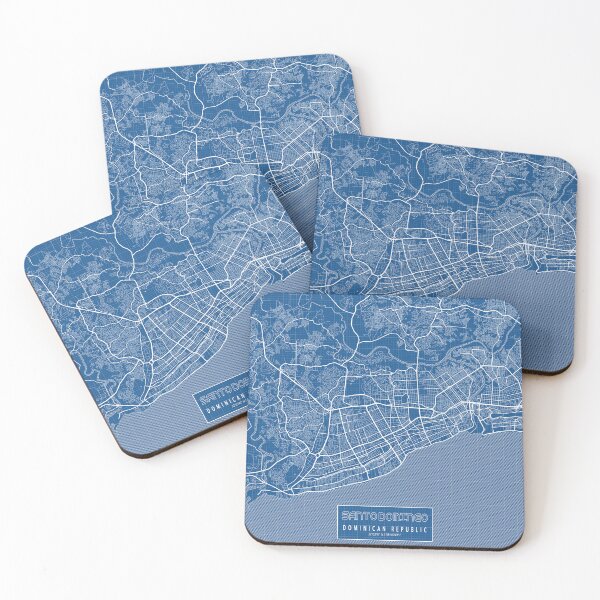 Item preview, Santo Domingo City Map of Dominican Republic - Blueprint designed and sold by deMAP.