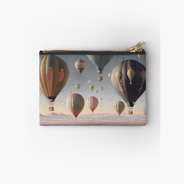 Artikelvorschau, Bunte Luftballons schweben auf einer Flugreise durch den Himmel entworfen und verkauft von Jay Mody.