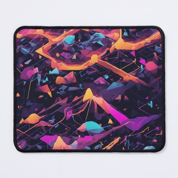 Item preview, Neon Glow Geometric Abstraction V2 designed and sold by GracePaigePlaza.