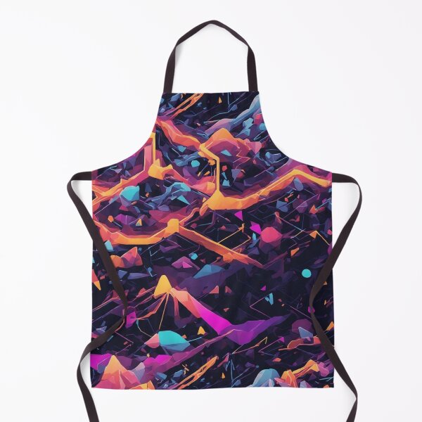 Item preview, Neon Glow Geometric Abstraction V2 designed and sold by GracePaigePlaza.