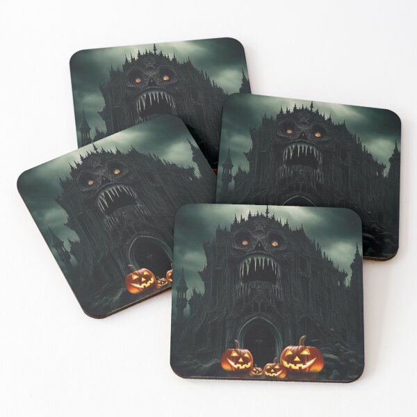 Item preview, Halloween surrealism scary castle designed and sold by JaroDesign2023.