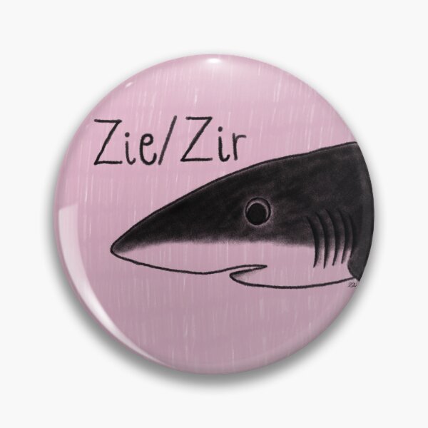 Item preview, Blue Shark Zie/Zir Pronouns designed and sold by emisart03.