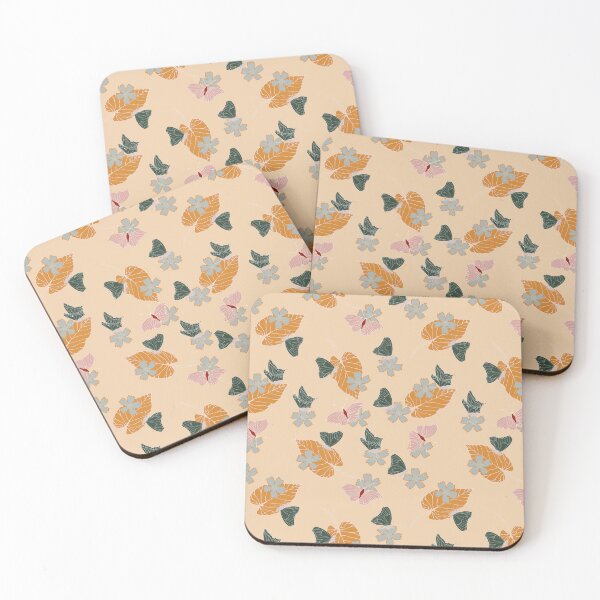 Item preview, Pretty orange green peach butterfly garden! designed and sold by SerahO.
