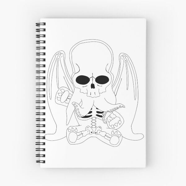 Item preview, Lil'Skelly Cthulhu B/W designed and sold by Bhurdart.