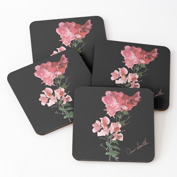 Item preview, Bougainvillea on Black designed and sold by designs-by-ann.