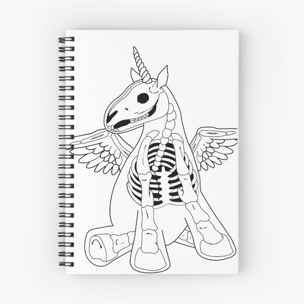 Item preview, Lil'Skelly Pegacorn B/W designed and sold by Bhurdart.