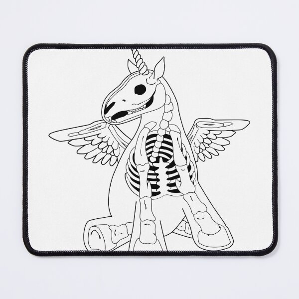 Item preview, Lil'Skelly Pegacorn B/W designed and sold by Bhurdart.