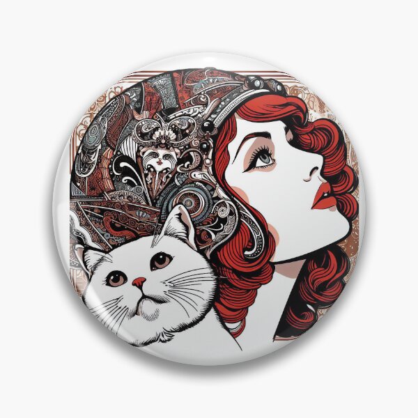 Item preview, Niña y gato blanco n.7 designed and sold by Carnisch.