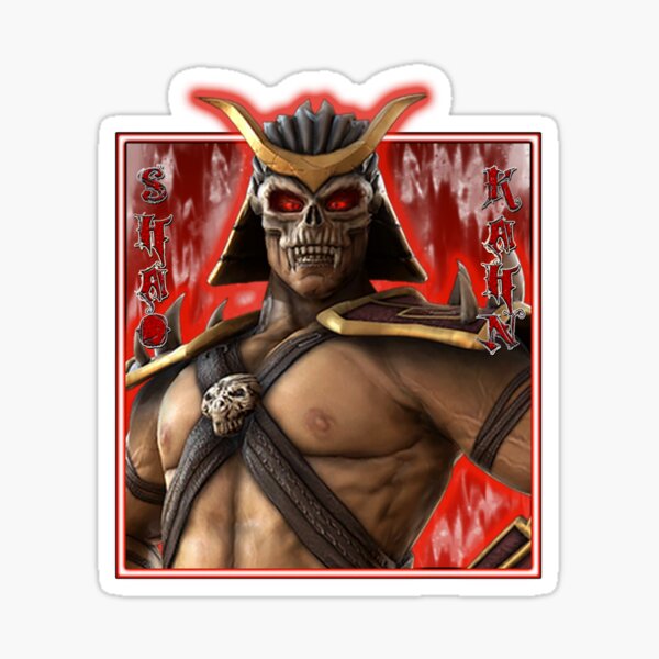 Sticker Face - SHAO KAHN Sticker for Sale by adriancajili