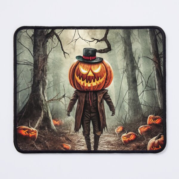 Item preview, Copy of Pumpkin Man in an apocalyptic forest designed and sold by Tistmarket.