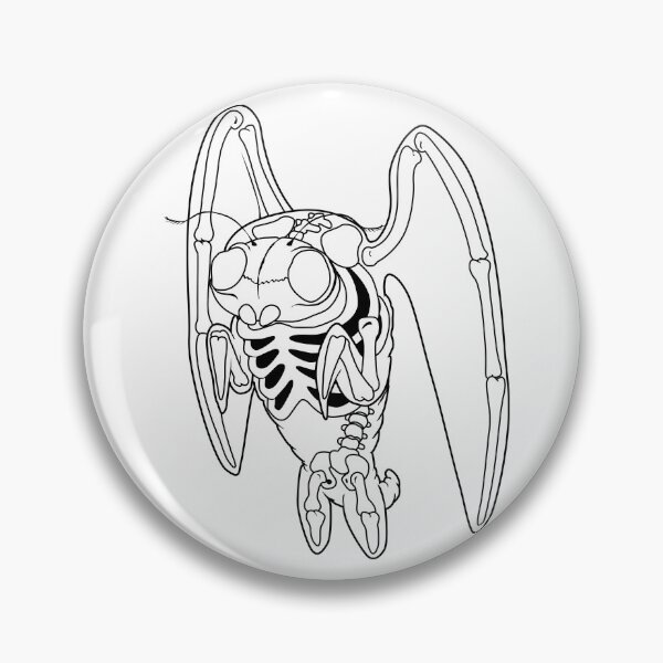 Item preview, Lil'Skelly Mothman B/W designed and sold by Bhurdart.