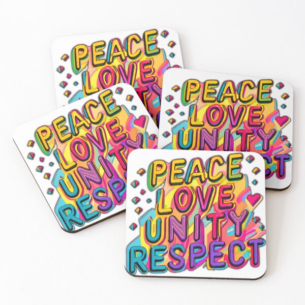 Item preview, Peace, Love, Unity & Respect designed and sold by FnessArt.