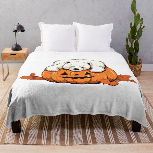 Item preview, bear sleeping on pumpkin designed and sold by PawelNature.