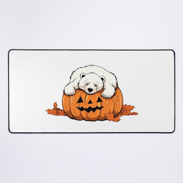 Item preview, bear sleeping on pumpkin designed and sold by PawelNature.