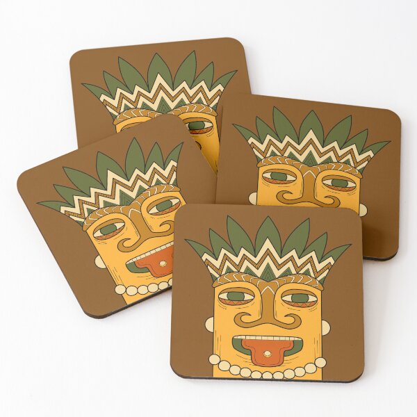 Item preview, Polynesian tiki CHILLING designed and sold by Anastasiia Tomilova.