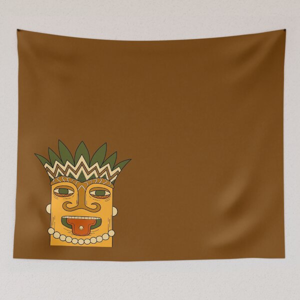 Item preview, Polynesian tiki CHILLING designed and sold by Anastasiia Tomilova.