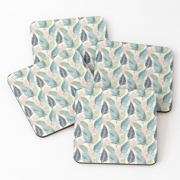 Item preview, Tropical Oasis Collection: Vibrant Greens and Pink Tones Leaf Print designed and sold by catofnimes.