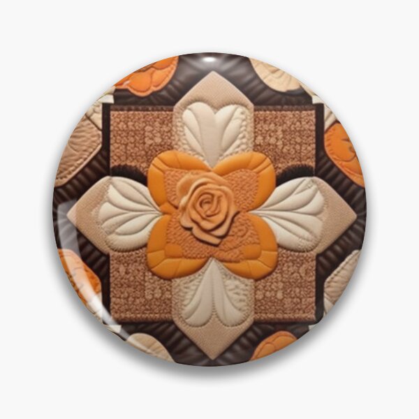 Item preview, Orange tan brown leather Patchwork  designed and sold by Roxburylane.