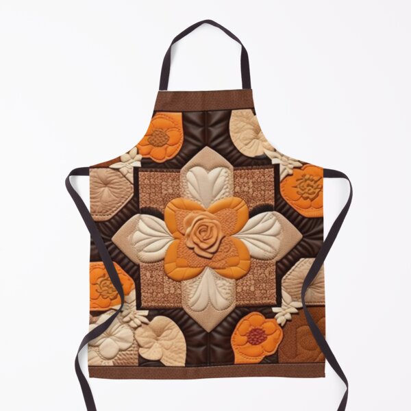 Item preview, Orange tan brown leather Patchwork designed and sold by Roxburylane.