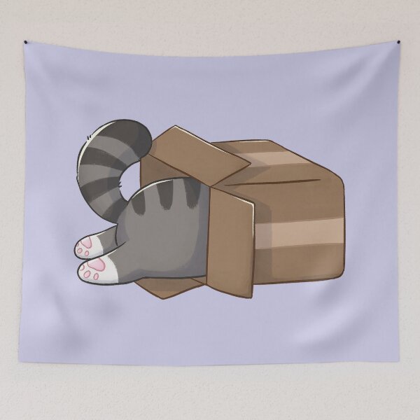 Item preview, Funny Tabby Cat In Box designed and sold by Meowrye.