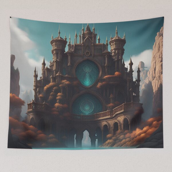 Item preview, A magical wizarding elf castle designed and sold by Artzspace.