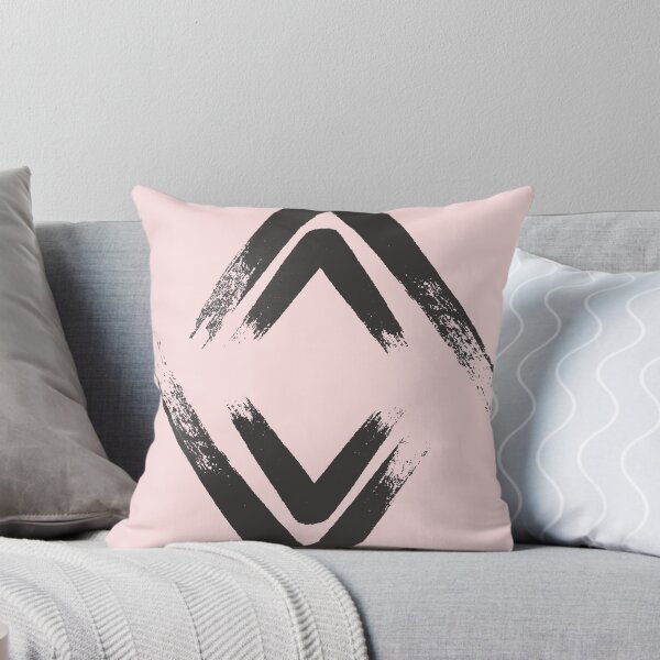 Item preview, hand drawing diamond shape and triangle fabric pattern designed and sold by ironpalette.