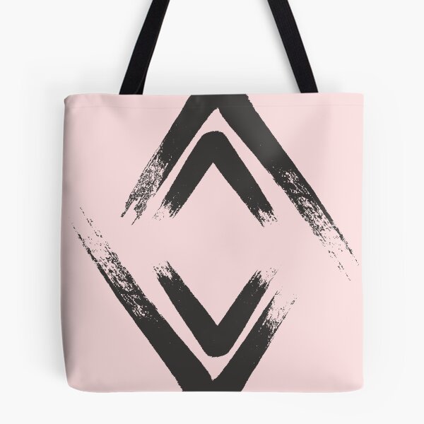 Item preview, hand drawing diamond shape and triangle fabric pattern designed and sold by ironpalette.