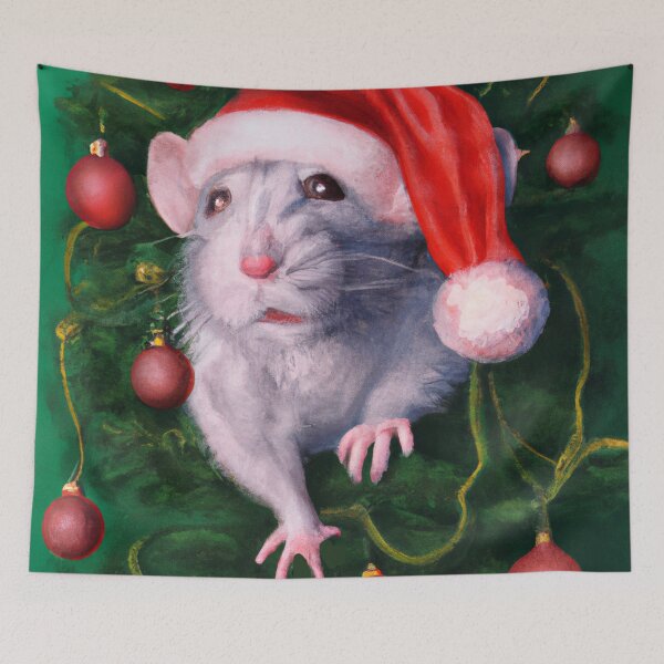 Item preview, Christmas tree rat designed and sold by mindgoop.