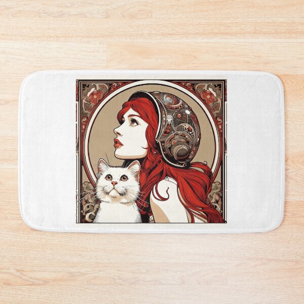 Item preview, Girl and white cat n.10 designed and sold by Carnisch.