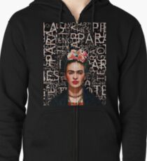 Frida Kahlo Hoodie mit Reißverschluss