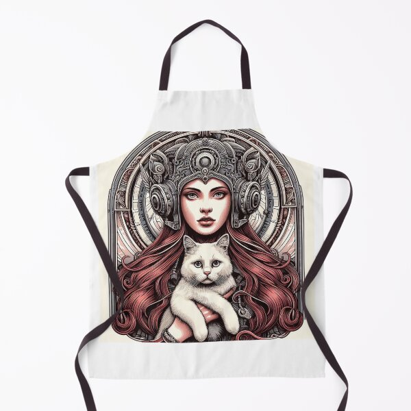 Item preview, Girl and white cat n.1 designed and sold by Carnisch.
