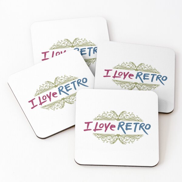 Item preview, hand made i love retro themed design designed and sold by ironpalette.
