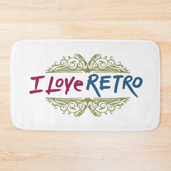 Item preview, hand made i love retro themed design designed and sold by ironpalette.