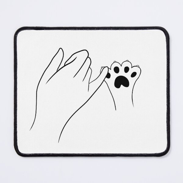 Item preview, Pinky pawmise cat and human pinky promise designed and sold by tinysuperguys.