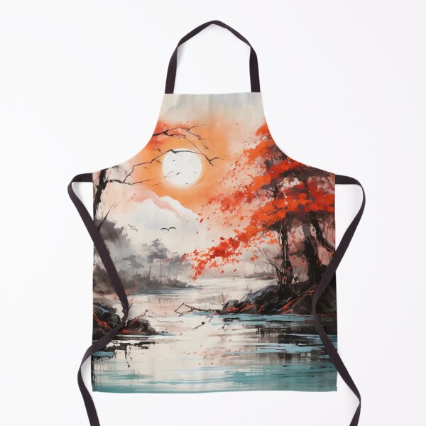 Item preview, Autumn Zen: Japanese Style Watercolor Landscape designed and sold by aricutcia.