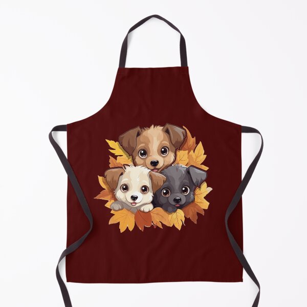 Item preview, Adorable Autumn Puppies designed and sold by RetroPrints.