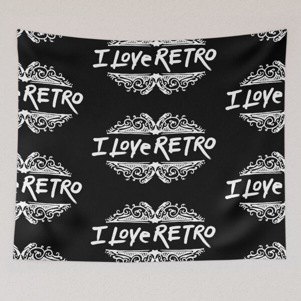 Item preview, hand made i love retro themed design designed and sold by ironpalette.
