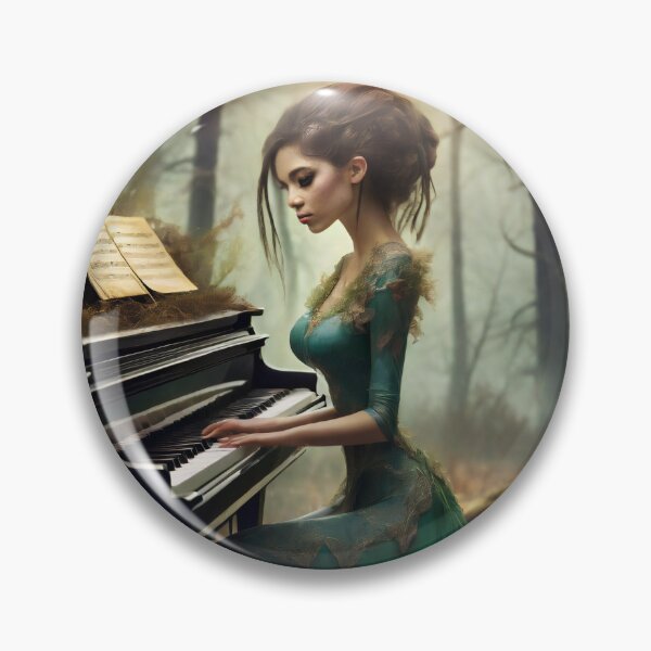Item preview, Lonely Princess Playing Piano designed and sold by Tistmarket.