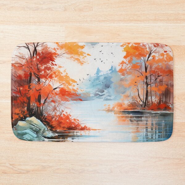 Item preview, Autumn Elegance: Japanese Watercolor Landscape designed and sold by aricutcia.
