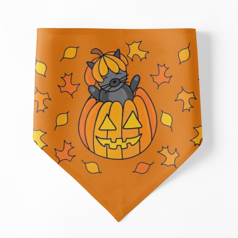 Halloween Black Cat on Pumpkin Cute Fall Season | Sticker