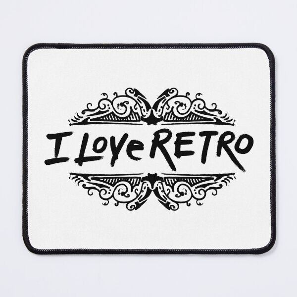 Item preview, hand made i love retro themed design designed and sold by ironpalette.
