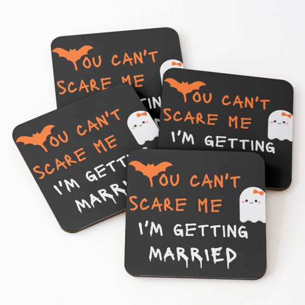 Item preview, you Cant Scare Me Im Getting Married Engaged Scary Long Sleeve T-Shirt funny halloween spooky ghost fall halloweenie PNG designed and sold by metacollection.