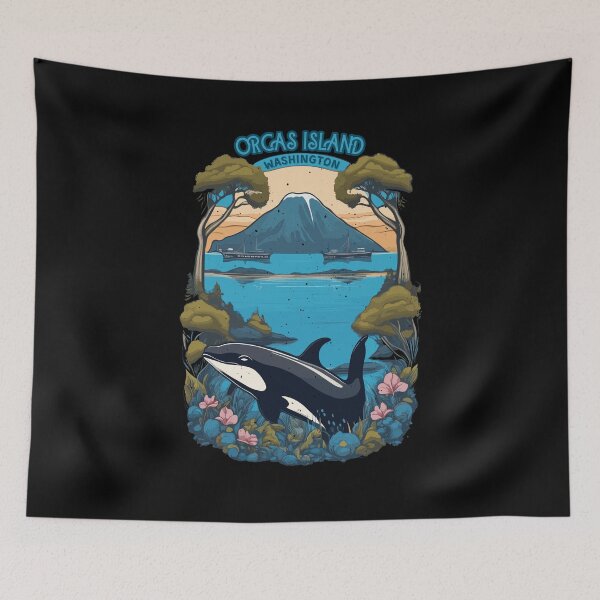 Item preview, Orcas Island Illustration  designed and sold by Pride-Casuals.
