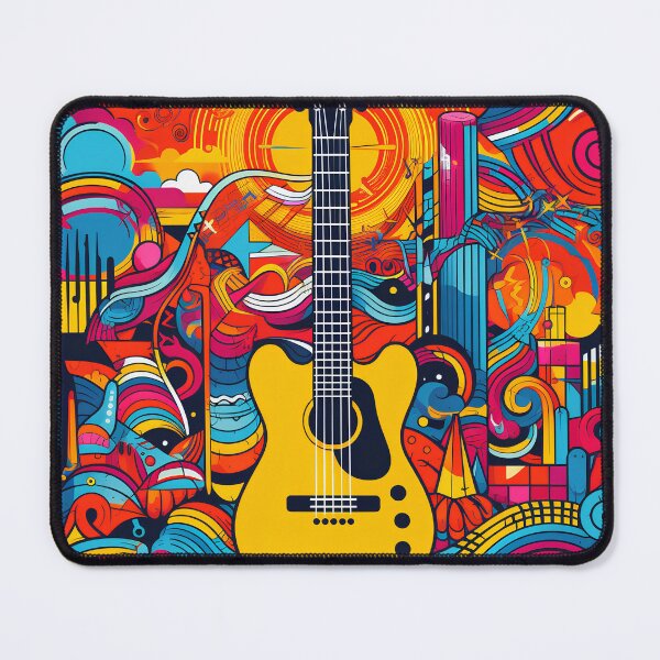 Item preview, Psychedelic Guitar Artwork designed and sold by SipandStan.