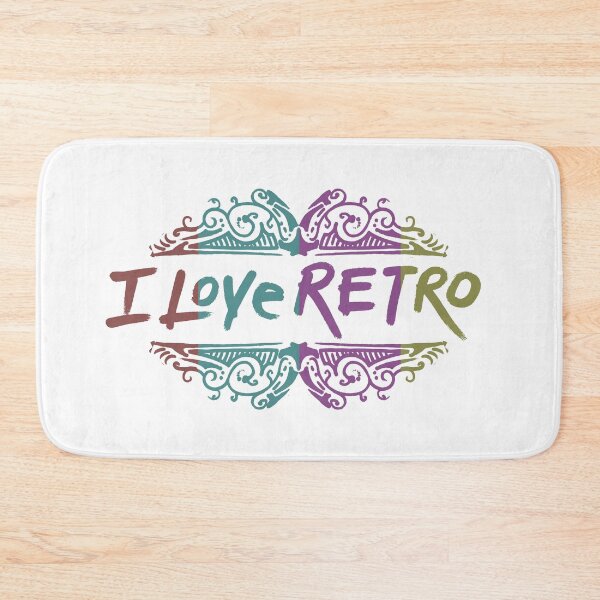 Item preview, hand made i love retro themed design designed and sold by ironpalette.