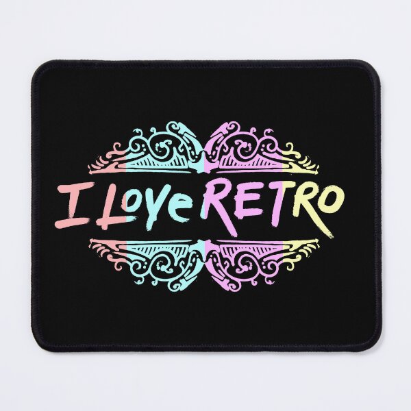 Item preview, hand made i love retro themed design designed and sold by ironpalette.