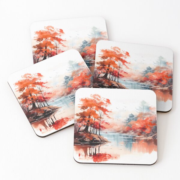 Item preview, Artistic Autumn Dreams: Japanese Style Watercolor designed and sold by aricutcia.