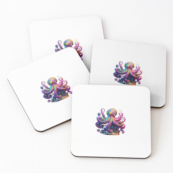 Item preview, colorful rainbow octopus designed and sold by dijitaldebiz.