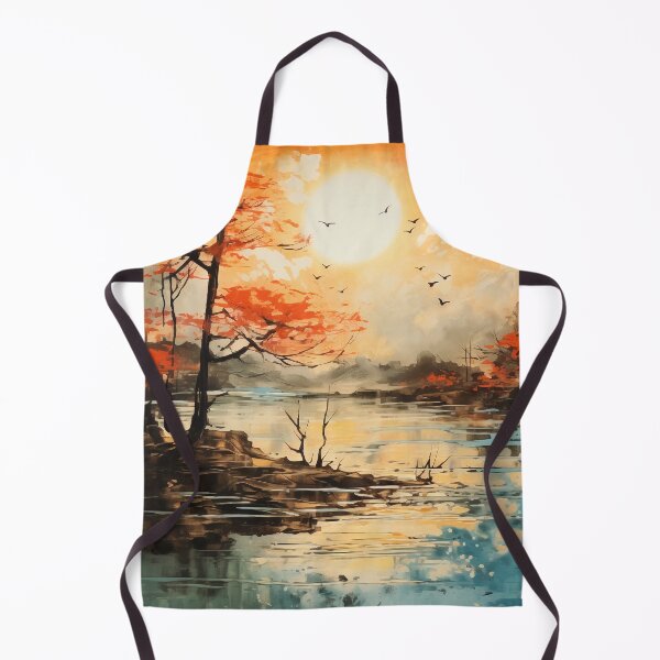Item preview, Japan's Golden Embrace: Autumn Watercolor Art designed and sold by aricutcia.